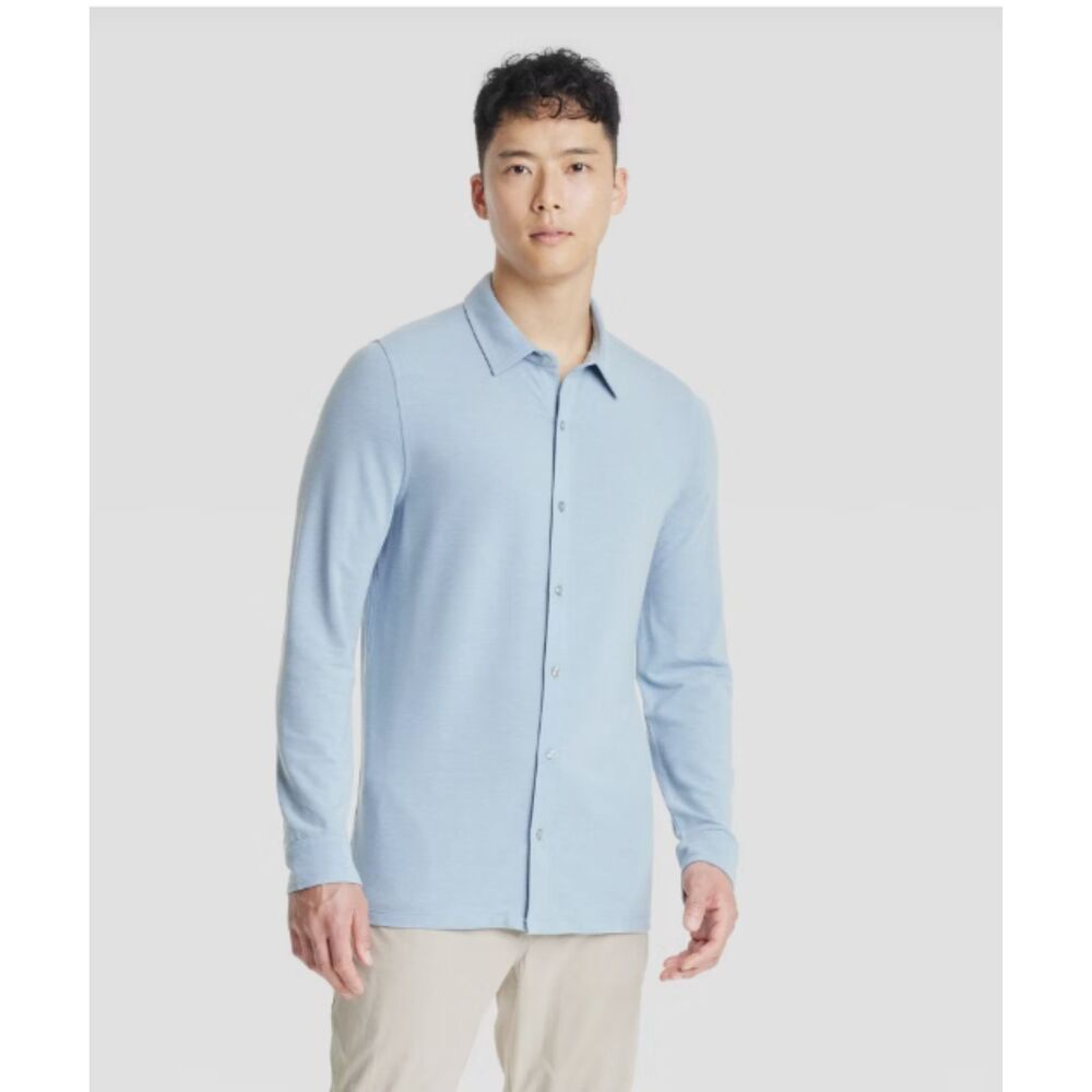 Men Long Sleeve Commuter Shirt All In Motion XXL